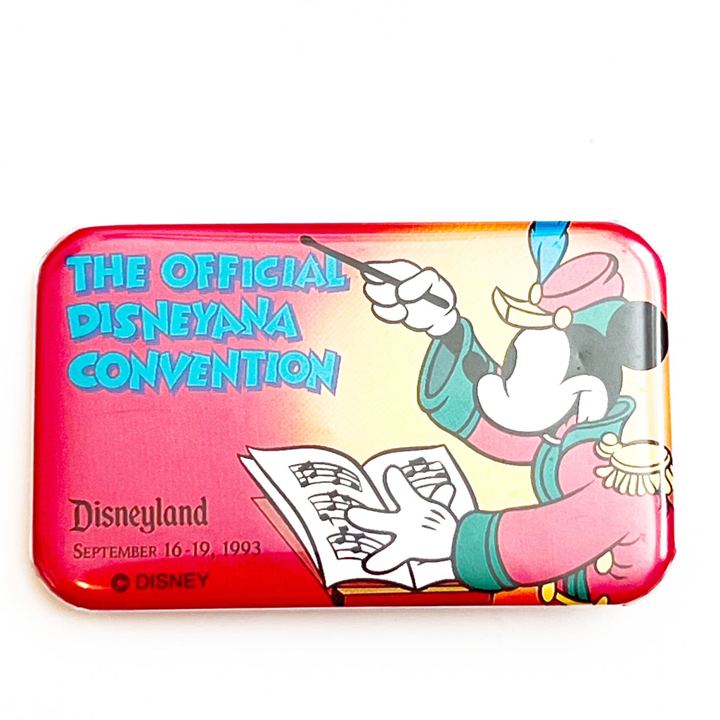 Vintage 1993 Walt Disney The Official Disneyana Convention Disneyland Pinback Button