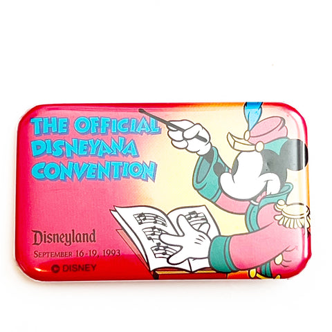 Vintage 1993 Walt Disney The Official Disneyana Convention Disneyland Pinback Button