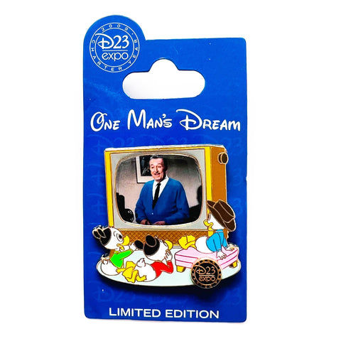 Disney D23 Expo One Man's Dream Television Hollywood Pictures Backlot Limited Edition 1000 Pin