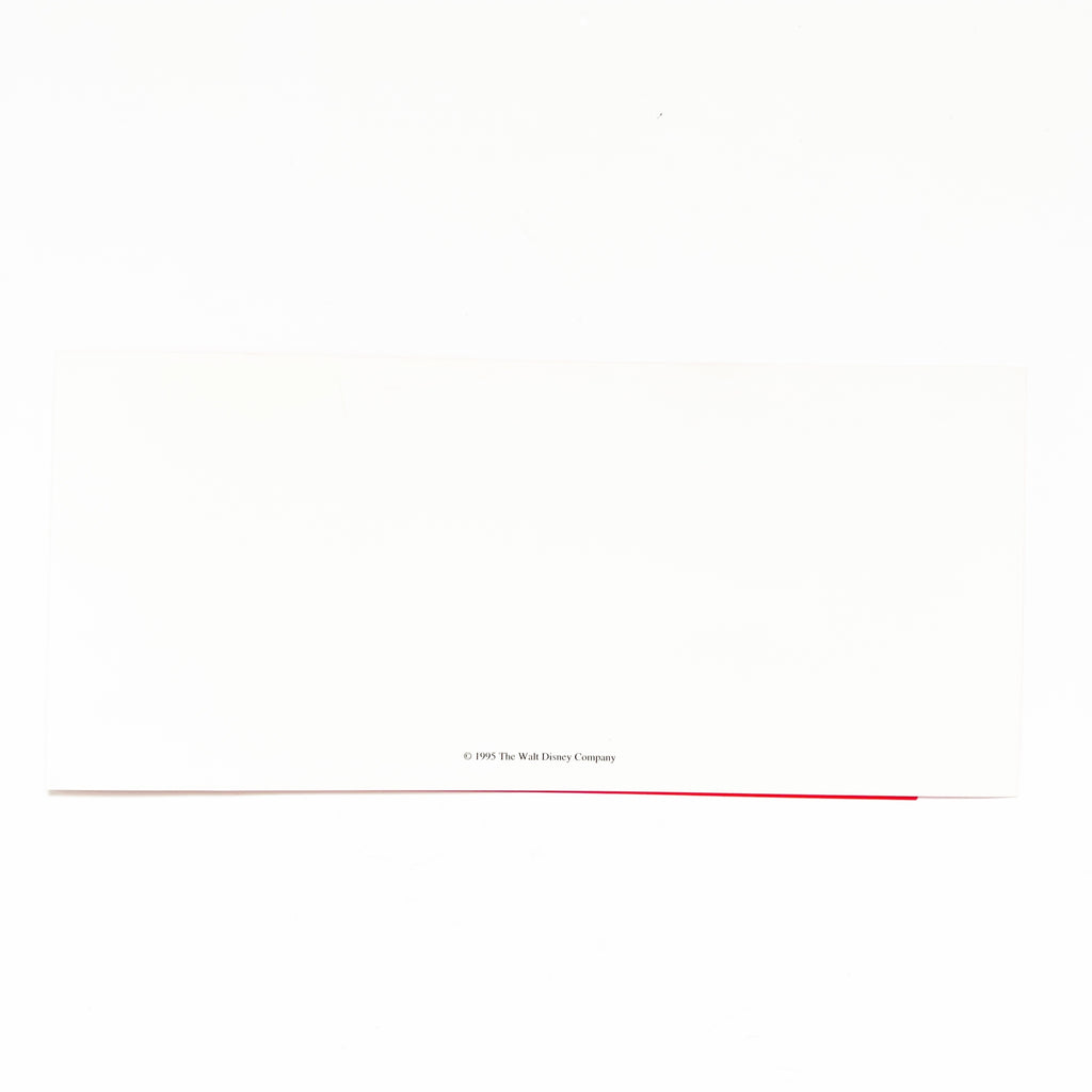 Vintage 1995 The Walt Disney Company Cast Member CinderellaHoliday Greetings Holiday Michael Eisner Card