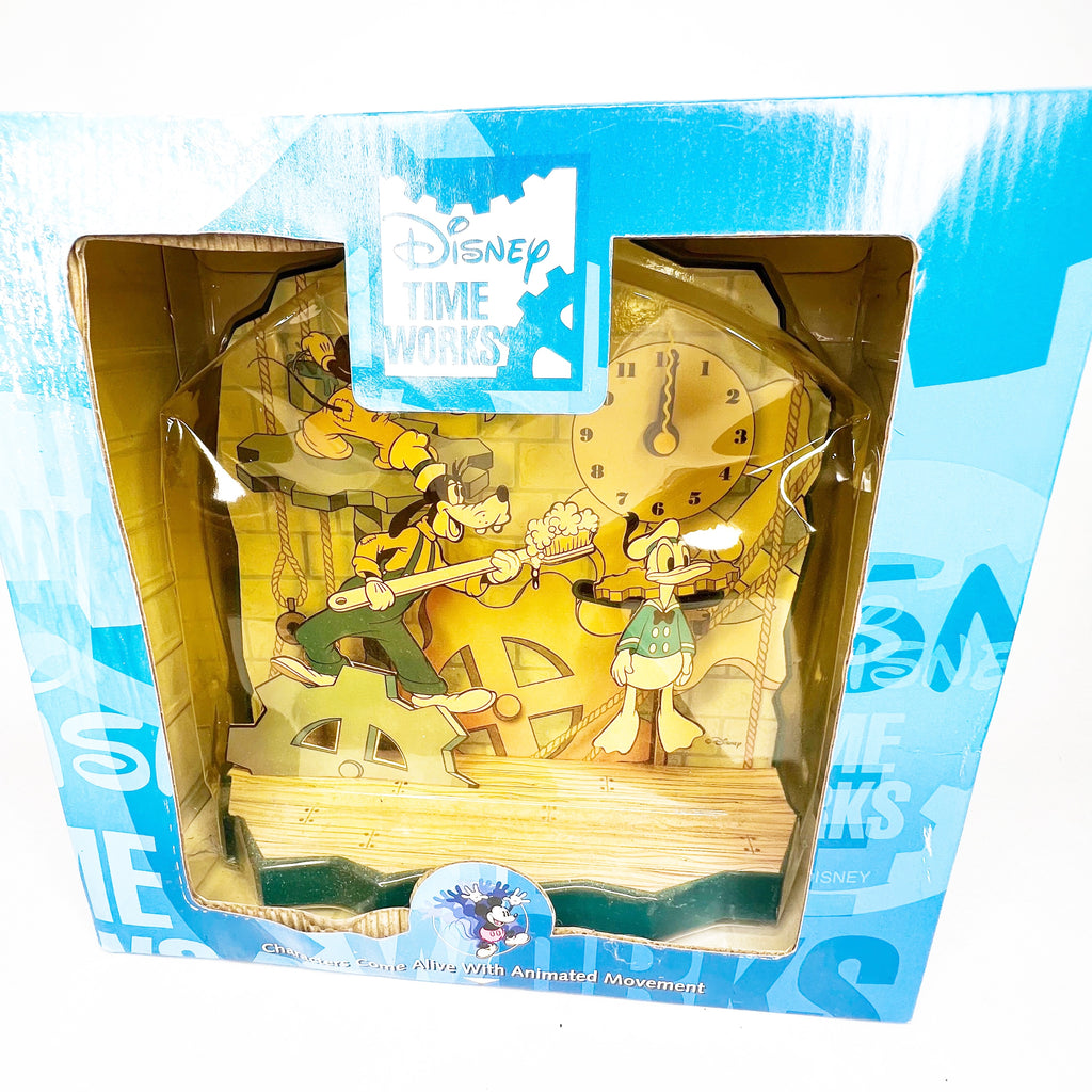 Disney Time Works Animated Action Vintage Clock