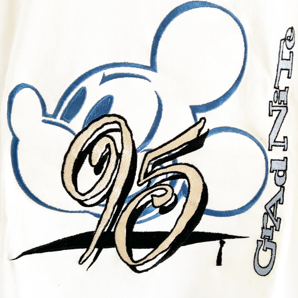 Vintage 90’s 1995 Grad Night Disney Designs Mickey Mouse Embroidered Graphic Graduation Shirt