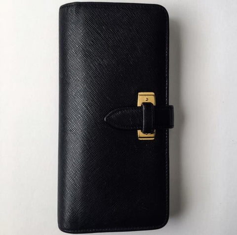 Vintage Coach Kiss Lock Coin Leather Wallet