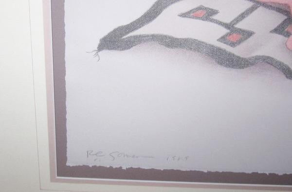 R.C. GORMAN "FIRST CHOICE" Framed Stone LIMITED EDITION Lithograph