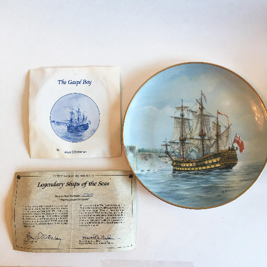 Legendary Ships Of The Seas Plates Royal Cornwall Calhoun's Collectors Society Set 10