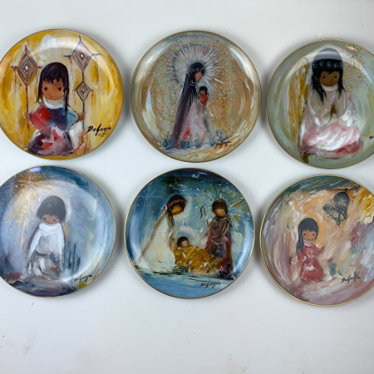 Fine China Artist of the World De Grazia Series Limited Edition Vintage Collector Southwestern Plates