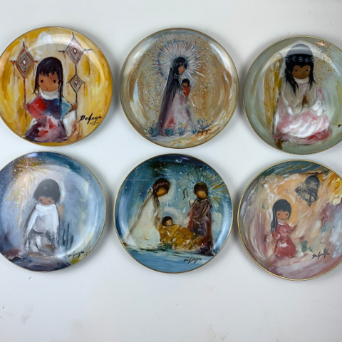 Fine China Artist of the World De Grazia Series Limited Edition Vintage Collector Southwestern Plates