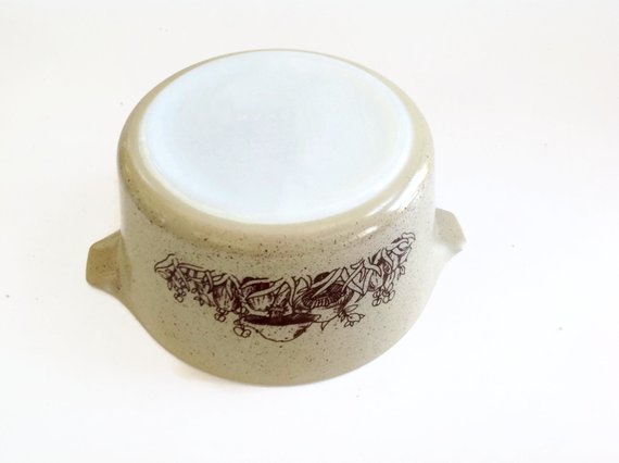 Vintage Pyrex Mushroom Forest Fancies Pyrex Bowl - 473-B