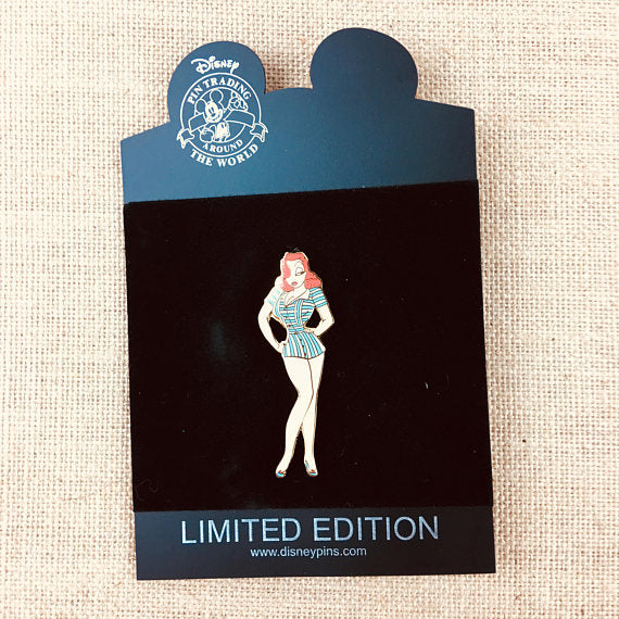 Jessica as Betty Grable Disney Pin LE 100 Disney Store RARE Hollywood Pin Trading Around The World