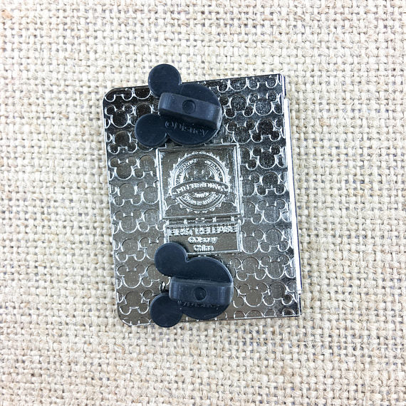 Disney Pin DLR Disneyland Resort Passport Jack Skellington Silver Metal Hinged