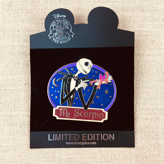 Disney Nightmare Jack Skellington Scorpio Horoscope Series Jumbo Limited Edition Pin