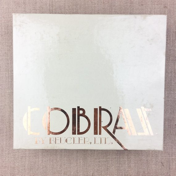 Vintage BEUCLER LTD Cobraz Copper and Brass Glass Drinking Cups