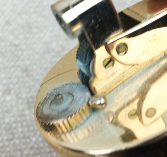 Vintage Post House Japan Tabletop Crystal Brass Top Lighter