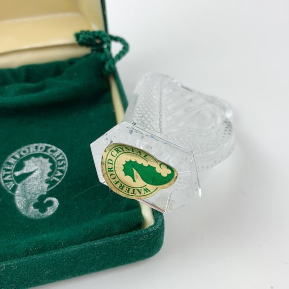 Waterford Crystal Harp Decorative Figurine Paperweight Collectible