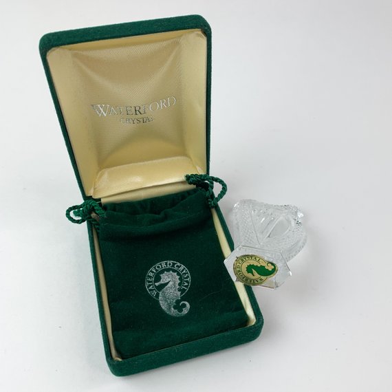 Waterford Crystal Harp Decorative Figurine Paperweight Collectible