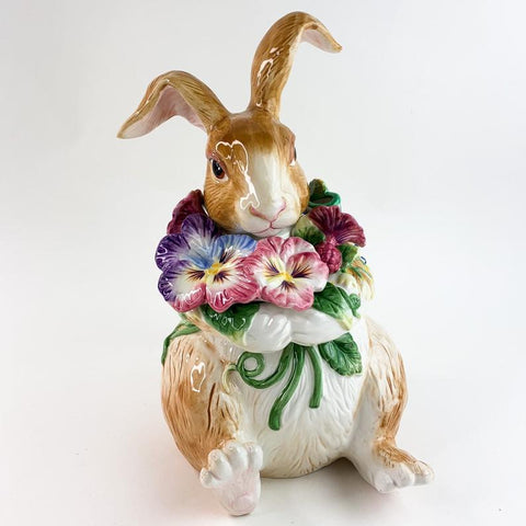 Fitz and Floyd Halcyon Bunny Cookie Jar
