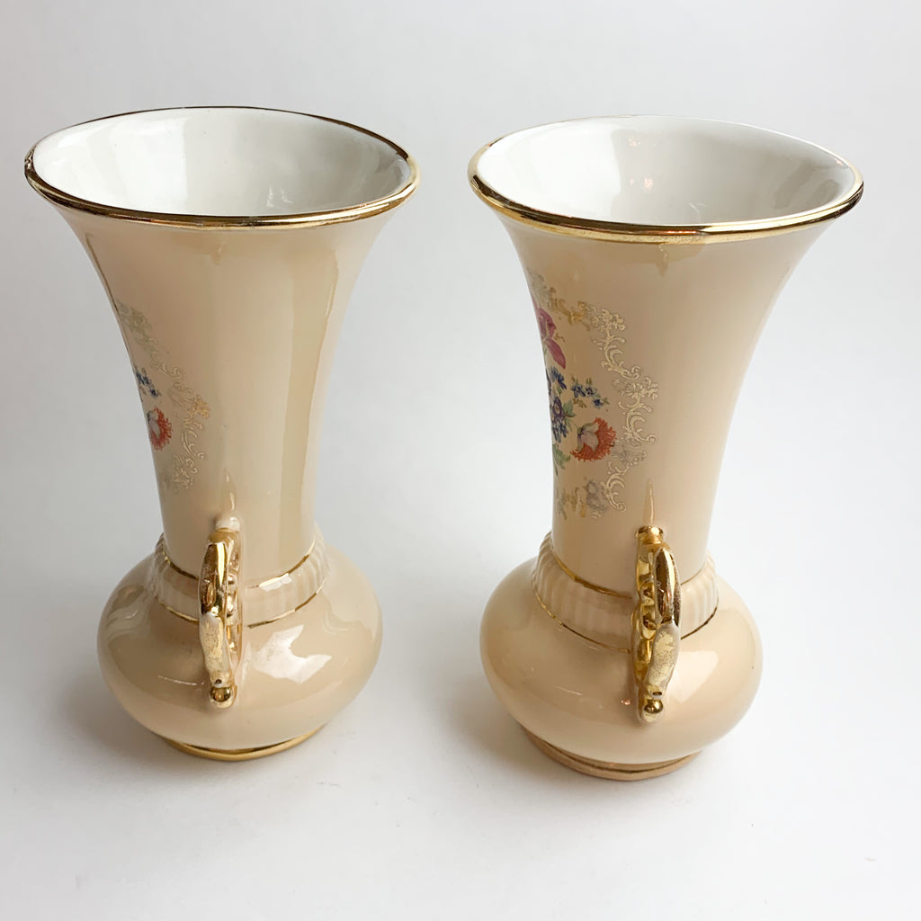 Vintage ABINGDON 9” Pottery Vases Set