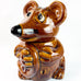 Vintage Mouse Rat Ceramic Cookie Jar
