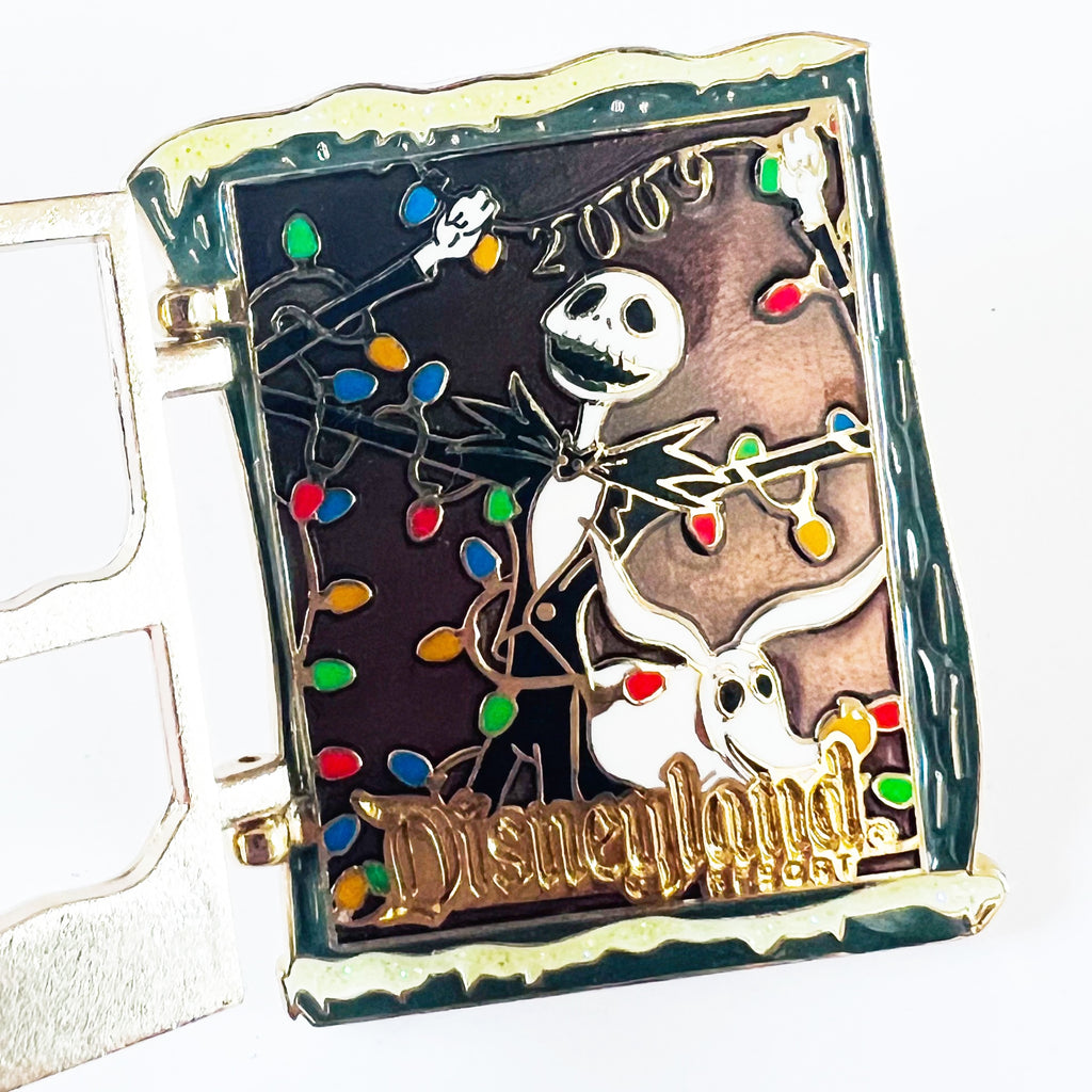 Disney Happy Holidays 2009 Frosted Window Jack Skellington Hinge NBC LE Pin