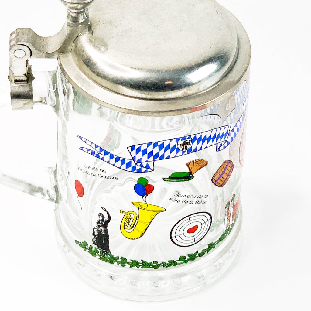 Vintage ALWE Beer Stein Oktoberfest Glass Mug