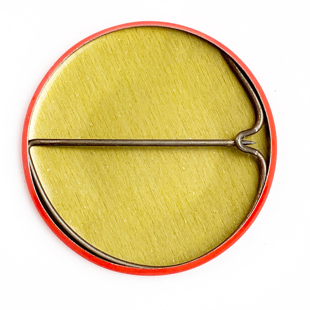 Vintage Don't Panic! Slogan Spellout Pin Button Pinback