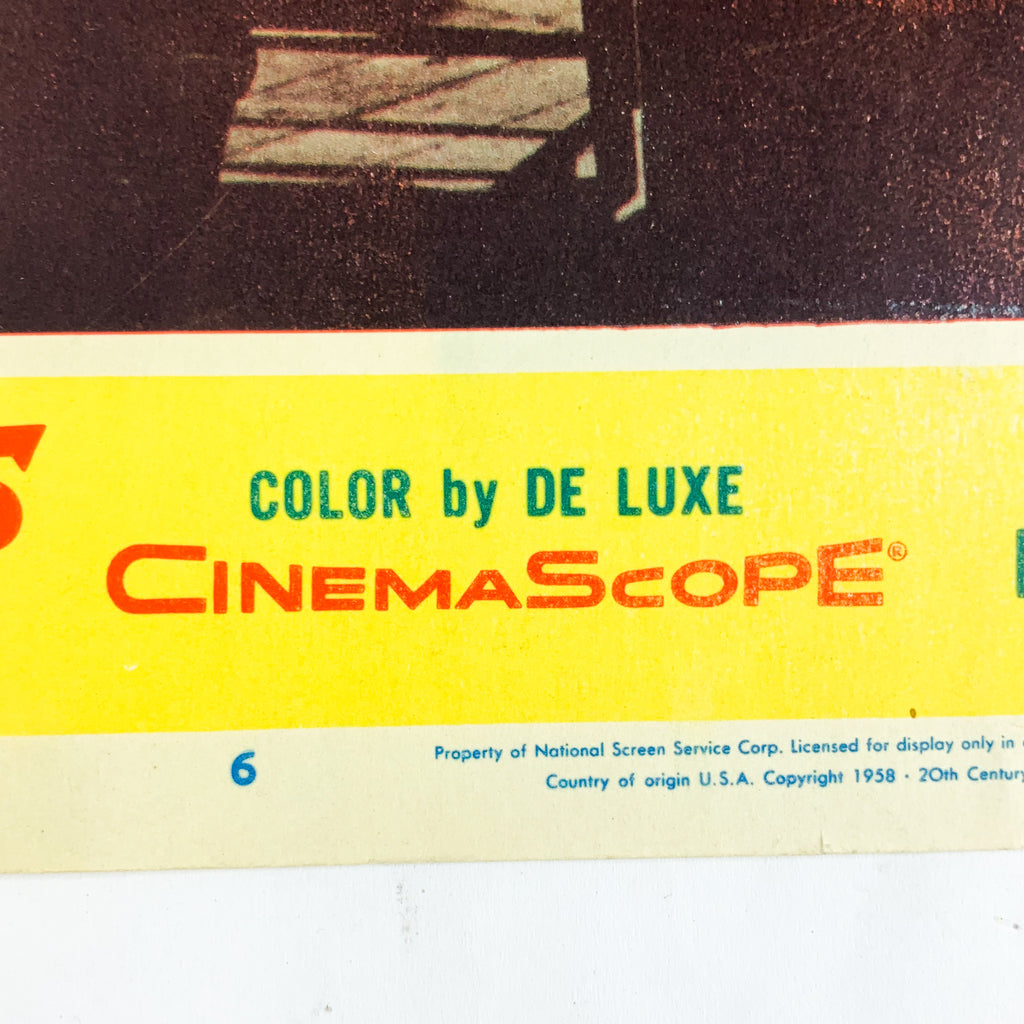 The Hunters 1958 CinemaScope Color by De Luxe Robert Mitchum #6 Lobby Card
