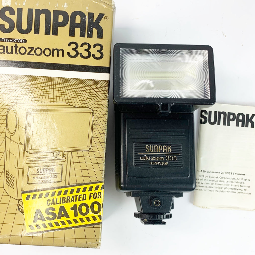 Sunpak Auto Zoom 333 Thyristor Electronic Flash Shoe Mount