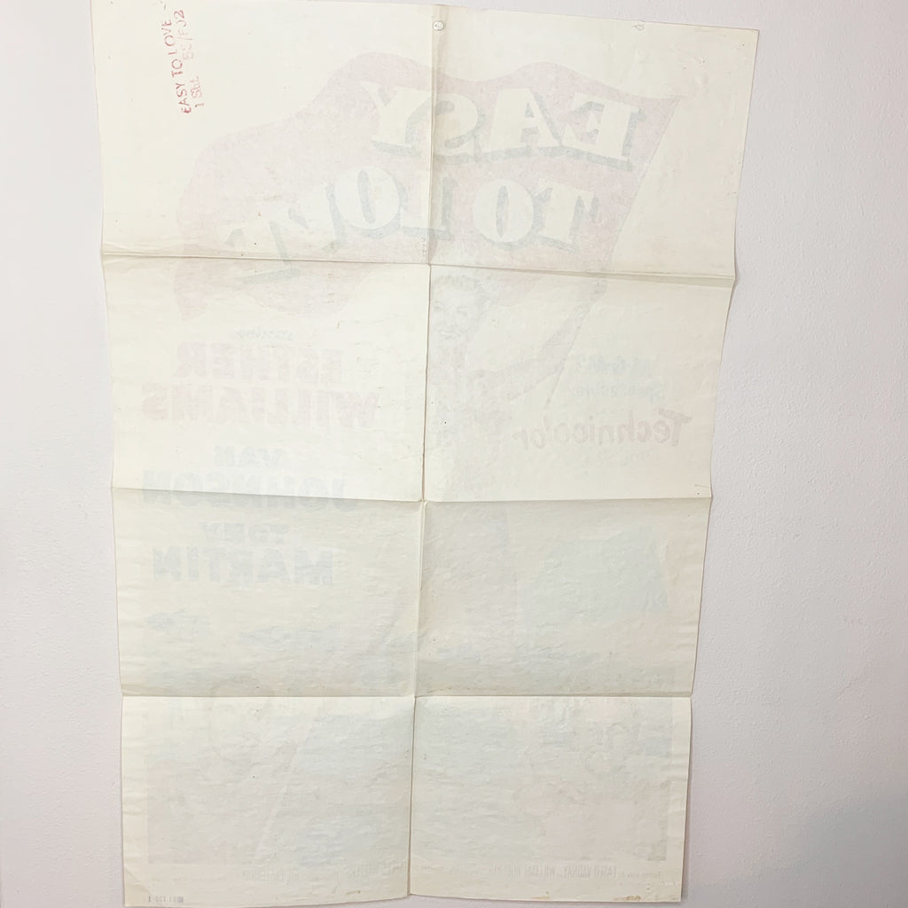 Easy To Love 1950 Esther Willams MGM Technicolor Musical Litho Movie Poster