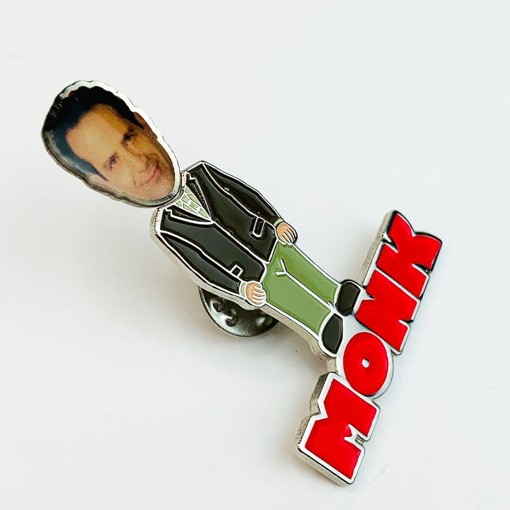 Monk Bobblehead Mr Adrian Monk Lapel Pin