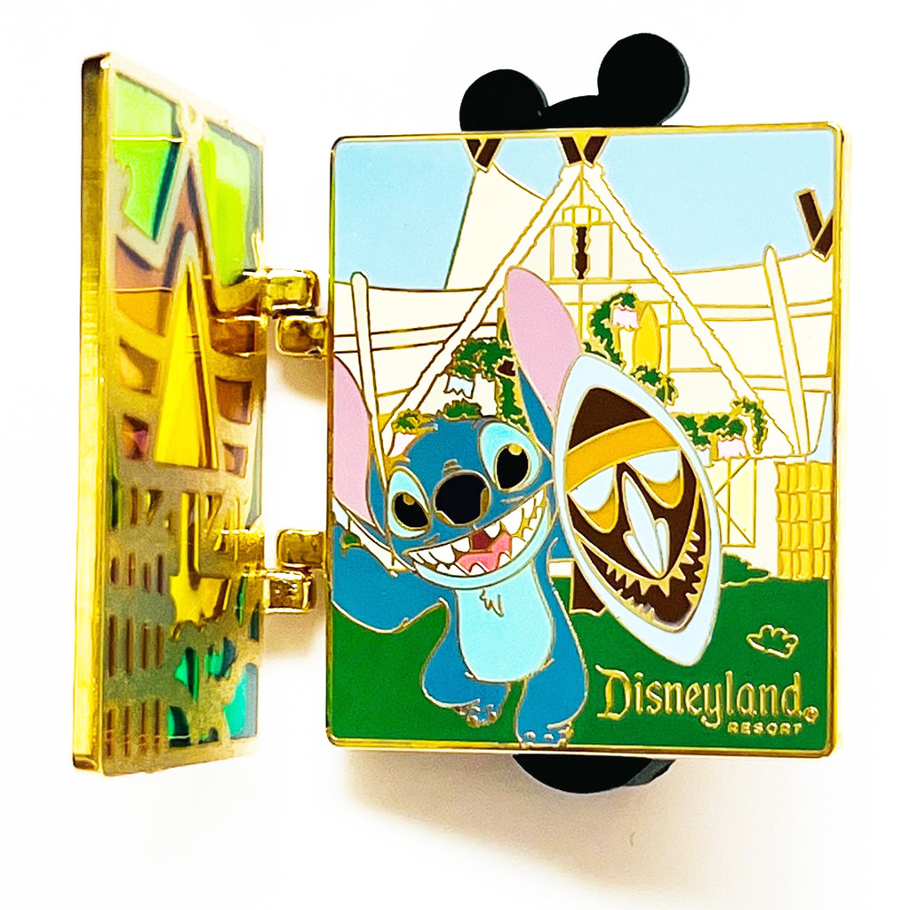 Disney WDW Cast Attractions Enchanted Tiki Room Stitch Stained Glass LE 750 Pin