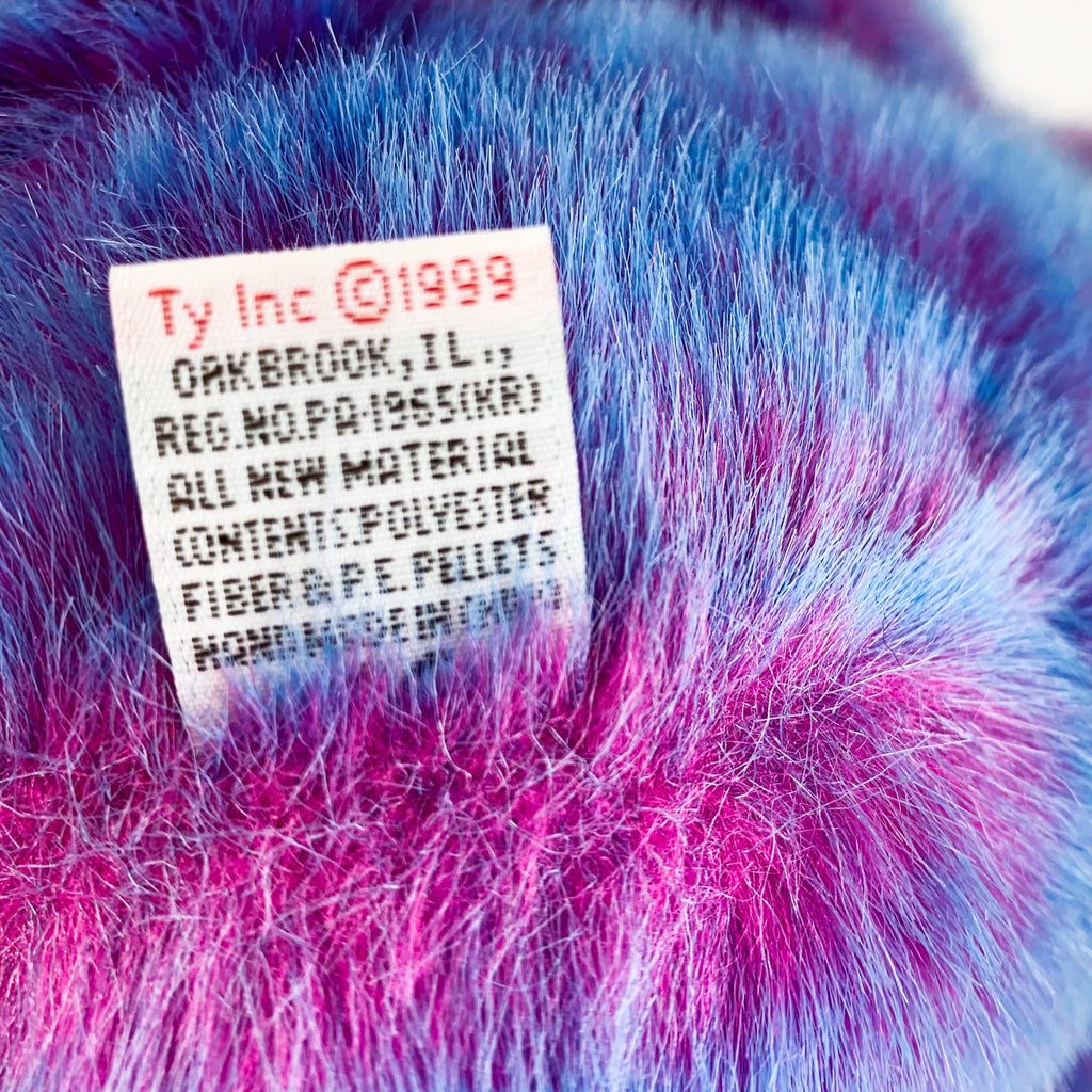 Vintage Ty 1999 Purple Pink Bear Purplebeary Plush