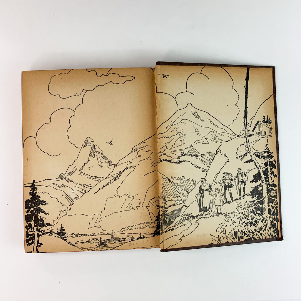 Heidi By Johanna Spyri Hardcover Antique Book 1944