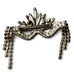 Vintage Masquerade Mask Rhinestone Crystal Brooch