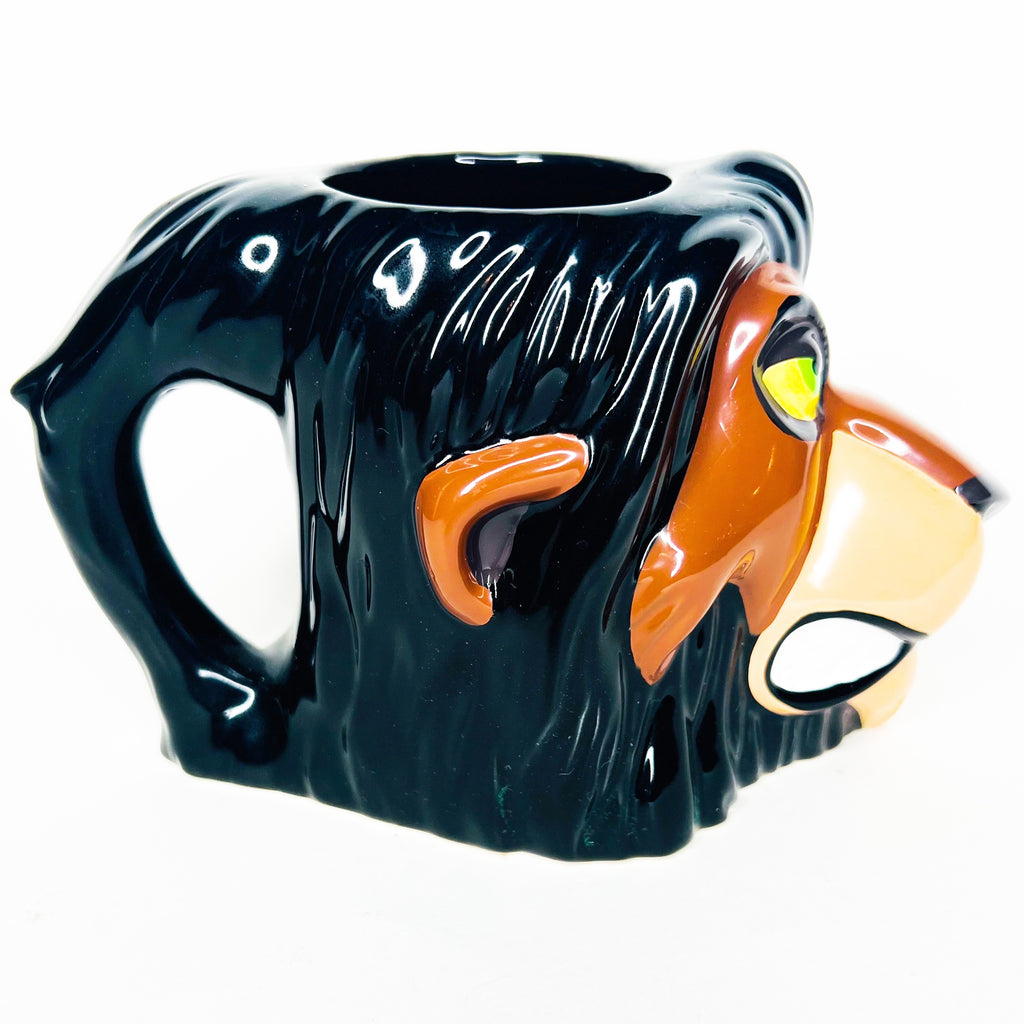 Vintage Applause Walt Disney The Lion King Ceramic Figural Character Scar Mug