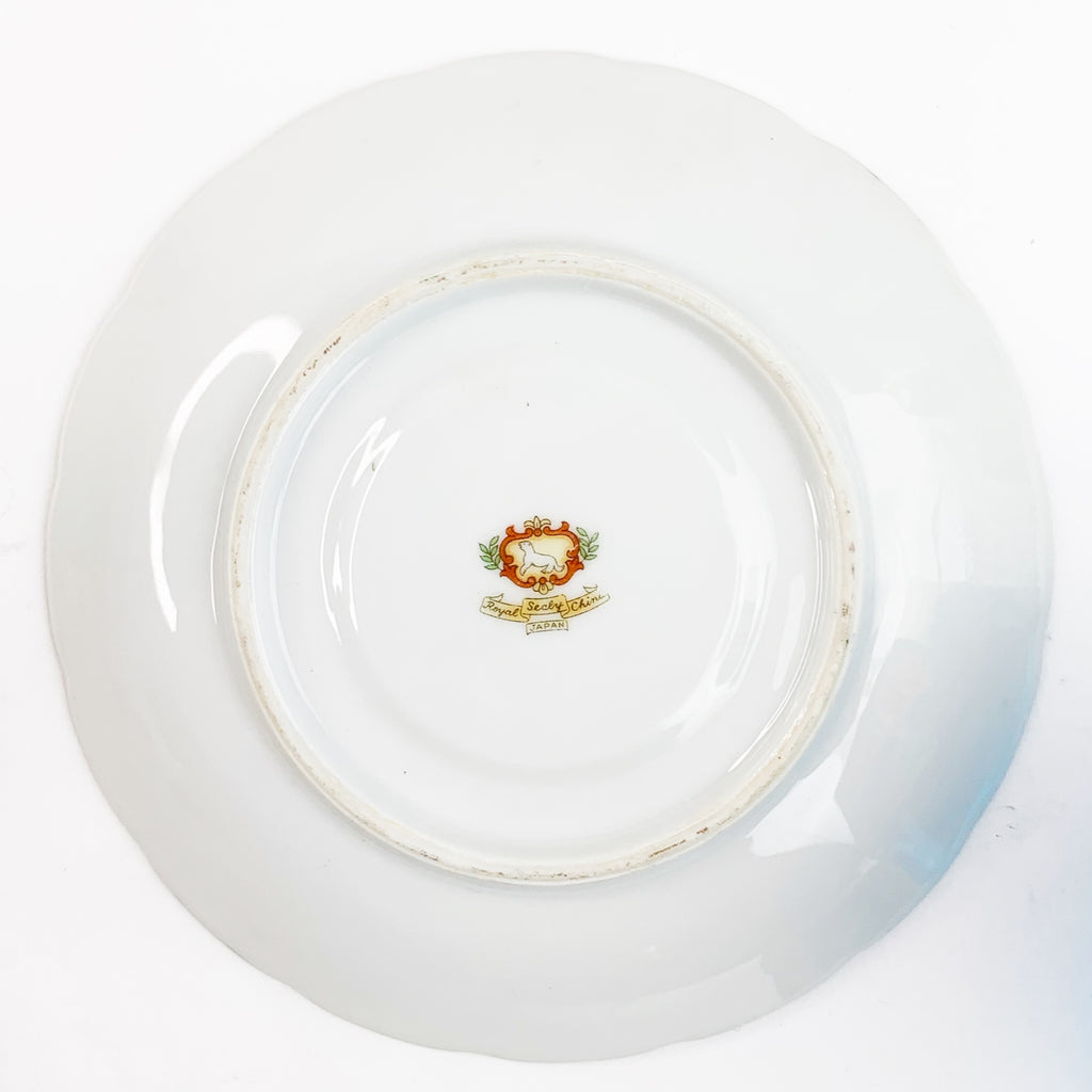 Vintage Royal Sealy Japan Iridescent Plate