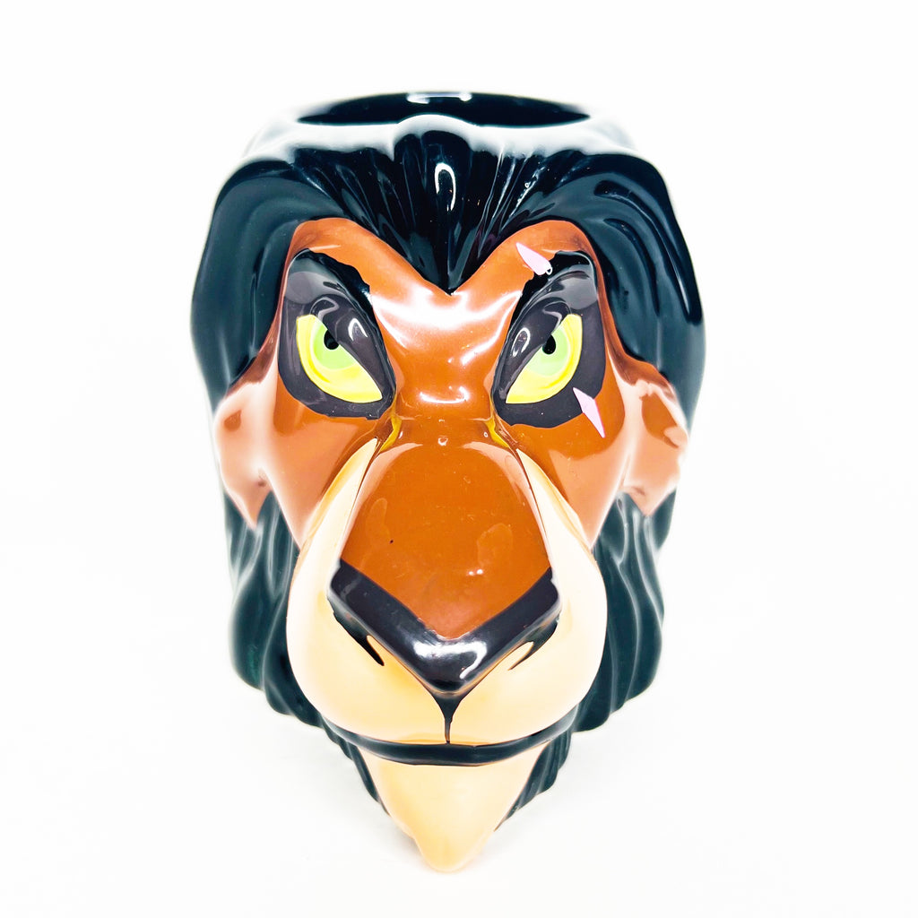 Vintage Applause Walt Disney The Lion King Ceramic Figural Character Scar Mug