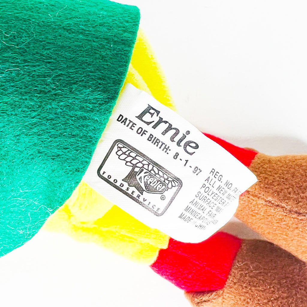 Vintage 1997 Ernie Keebler Elf Bean Plush 12"