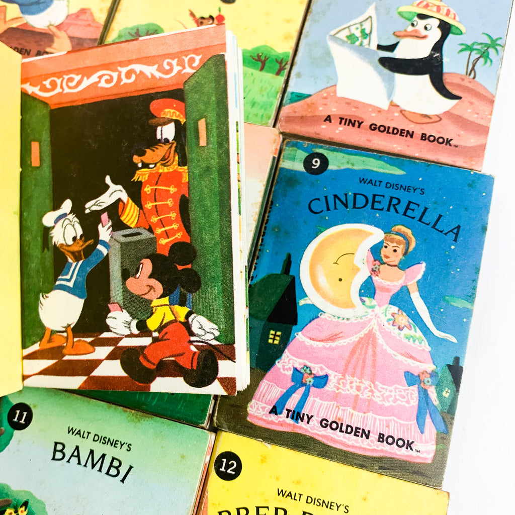 Walt Disney Studio's Tiny Theater 12 Golden Books