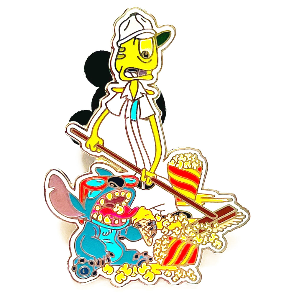 Disney Cast Exclusive Stitch And Pleakly Custodian Pin