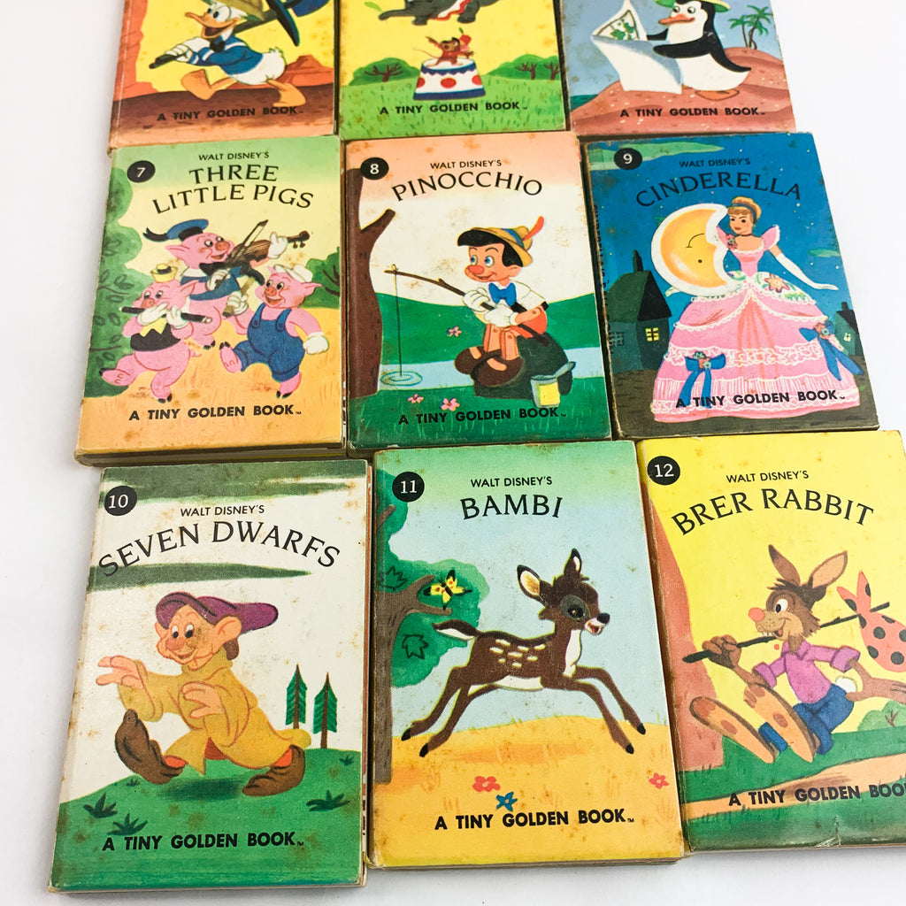 Walt Disney Studio's Tiny Theater 12 Golden Books