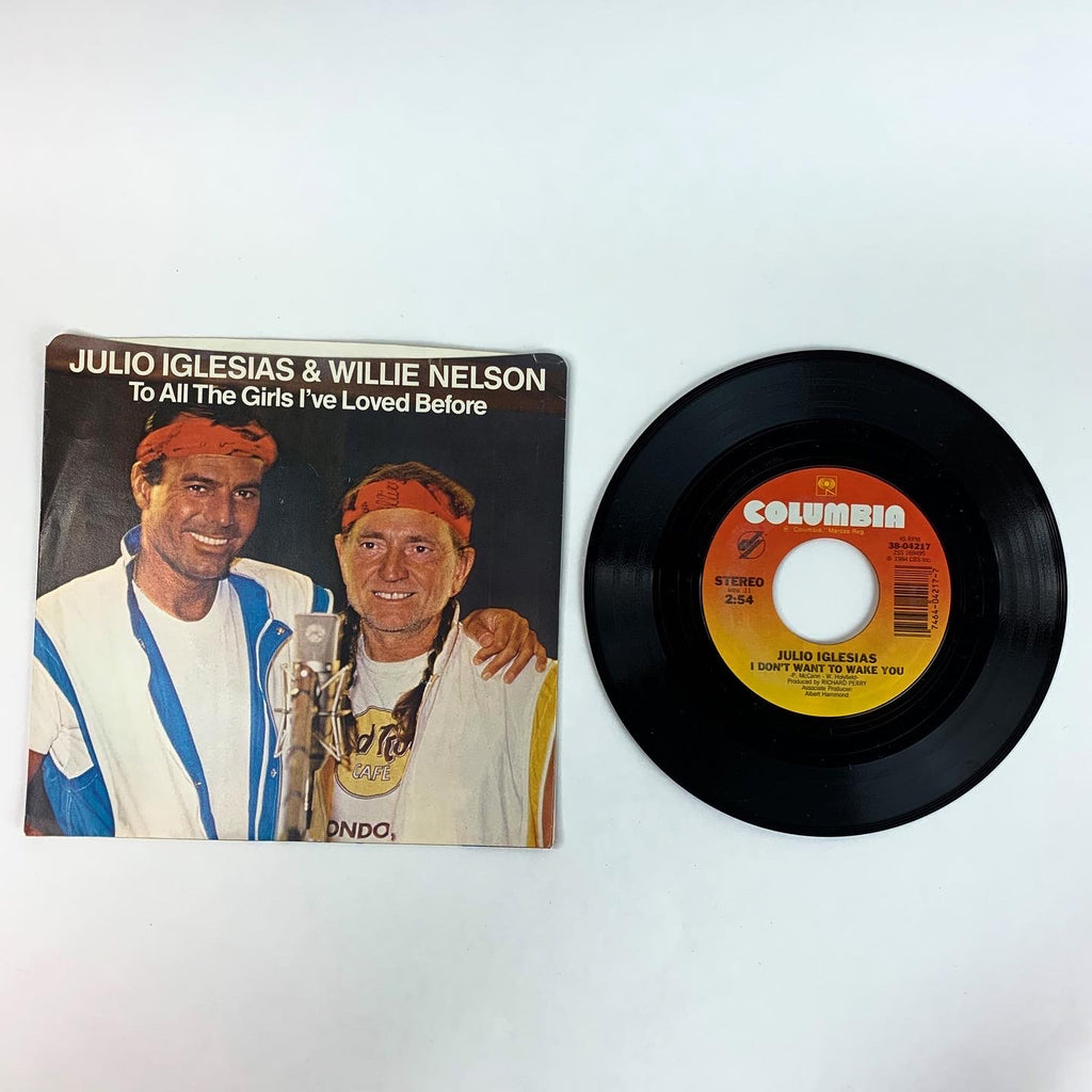 Julio Iglesias Willie Nelson To ALl The Girls I've Loved Record Vinyl