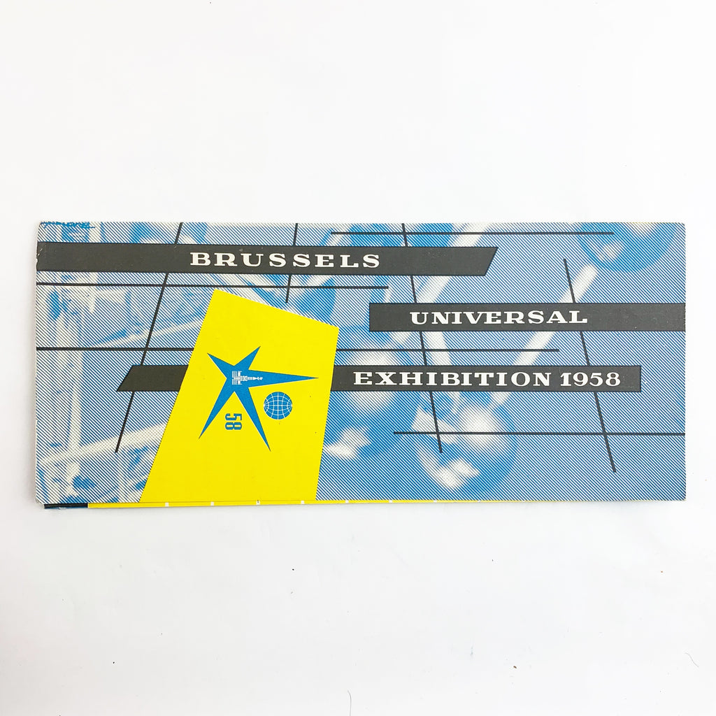 Brussels Universal Exhibition 1958 Brochure with Map