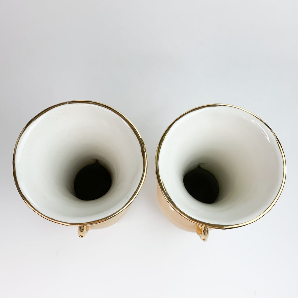 Vintage ABINGDON 9” Pottery Vases Set