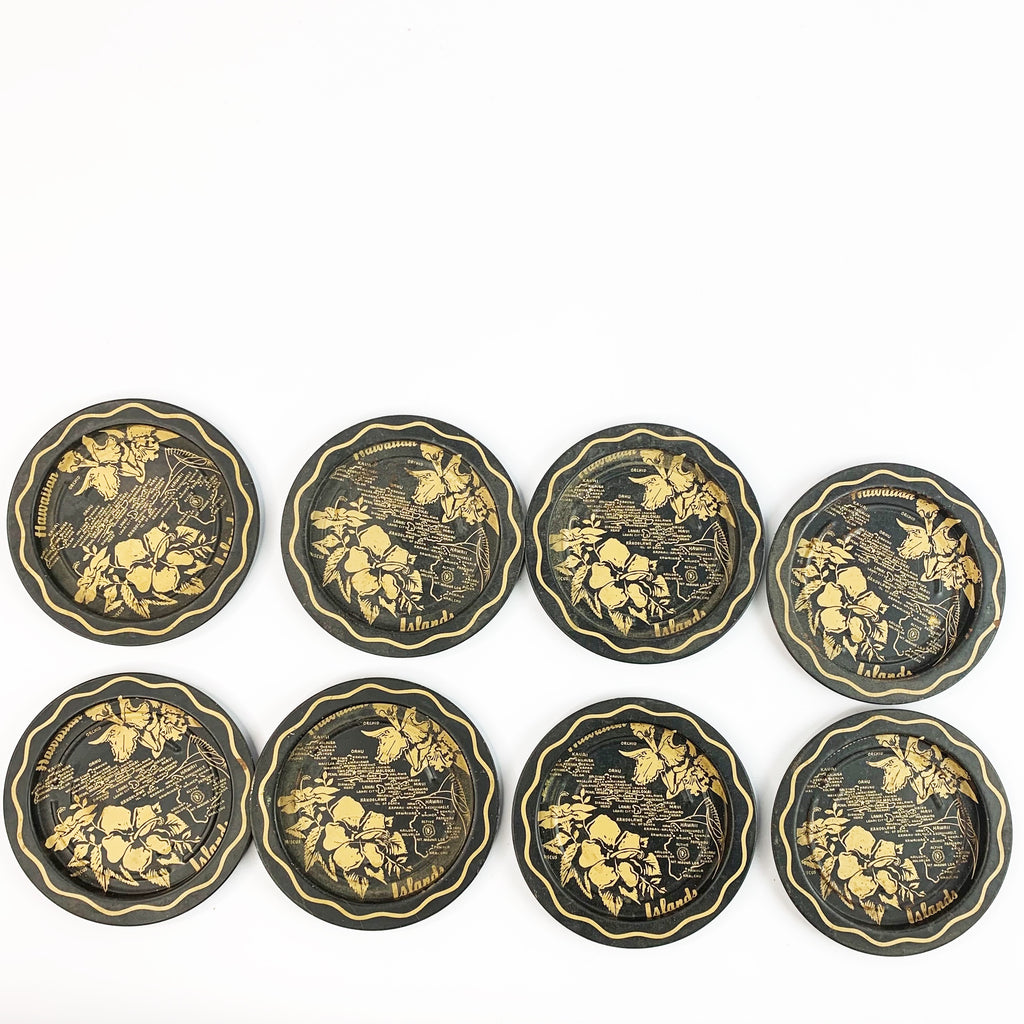 Vintage Hawaiian Islands Coasters