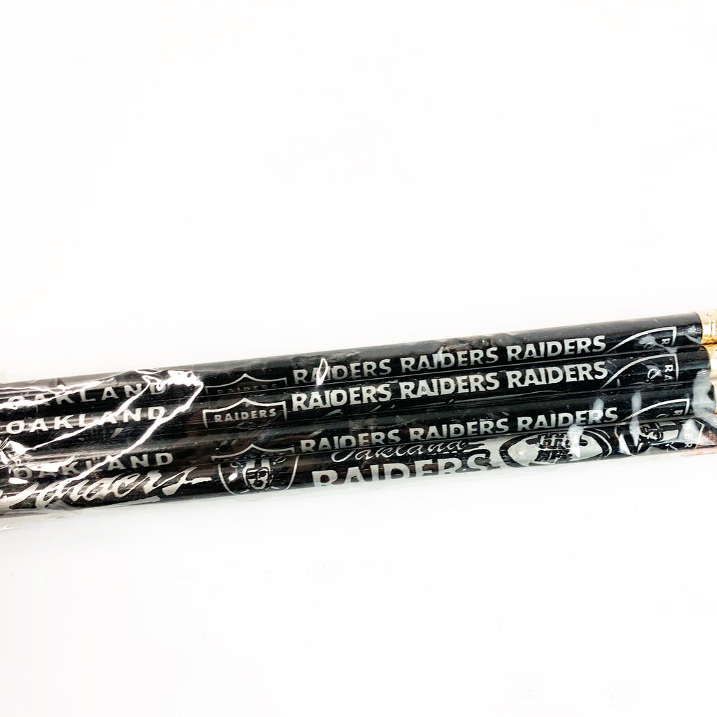Vintage Oakland Raiders NFL 4 Pack Pencils