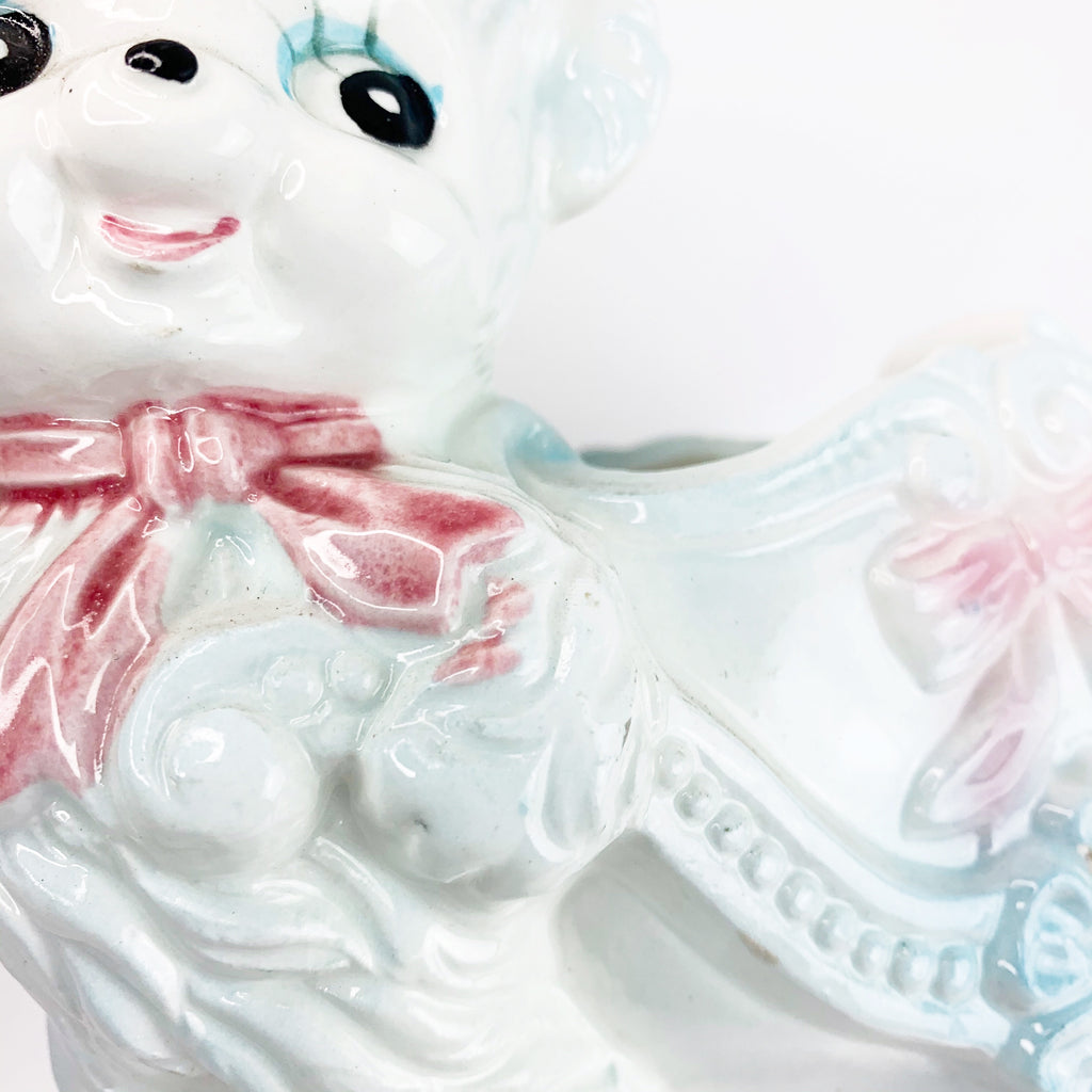 Vintage Rubens Lamb Ceramic Planter Kitsch Japan