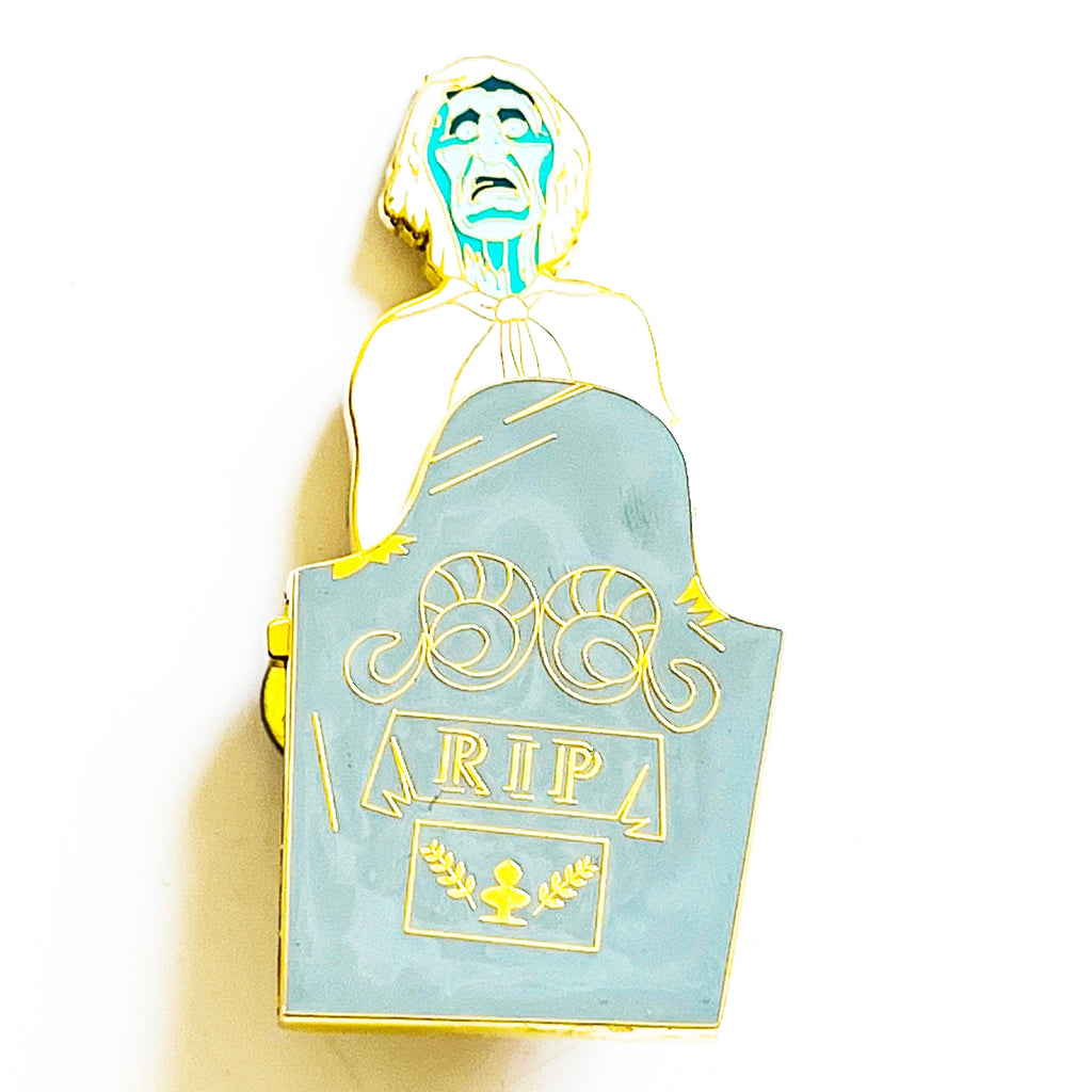 Disney Haunted Mansion Tombstone Cast Member Exclusive Slider Limited Edition 3000 Pin