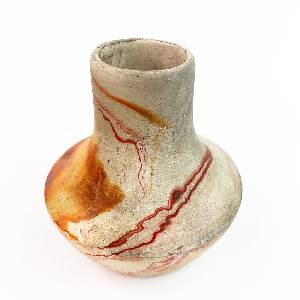 Vintage Nemadji Pottery USA Clay Vase