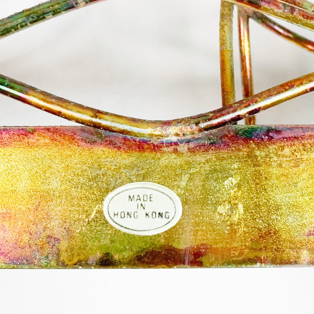 Vintage Hong Kong Cooper Art Wall Sculpture