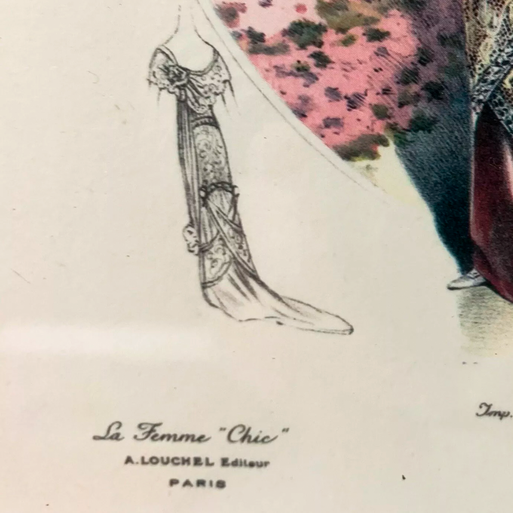 La Femme Chic Alexandre Louchel PARIS Wall Glass